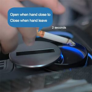 Creative smart car household desktop ashtray automatic opening and closing switch infrared induction ashtray